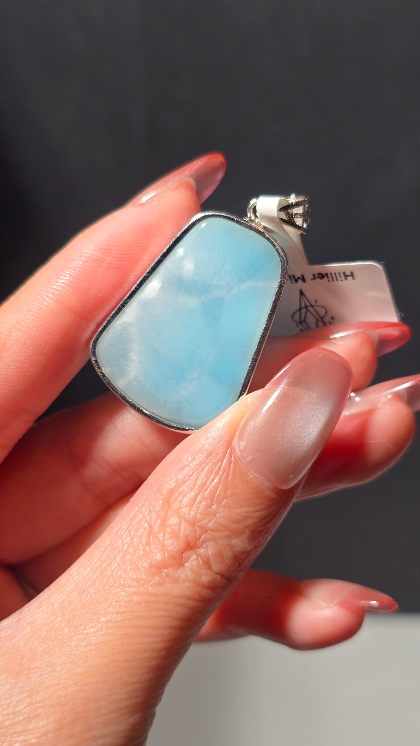 HQ Larimar Pendant from the Dominican republic