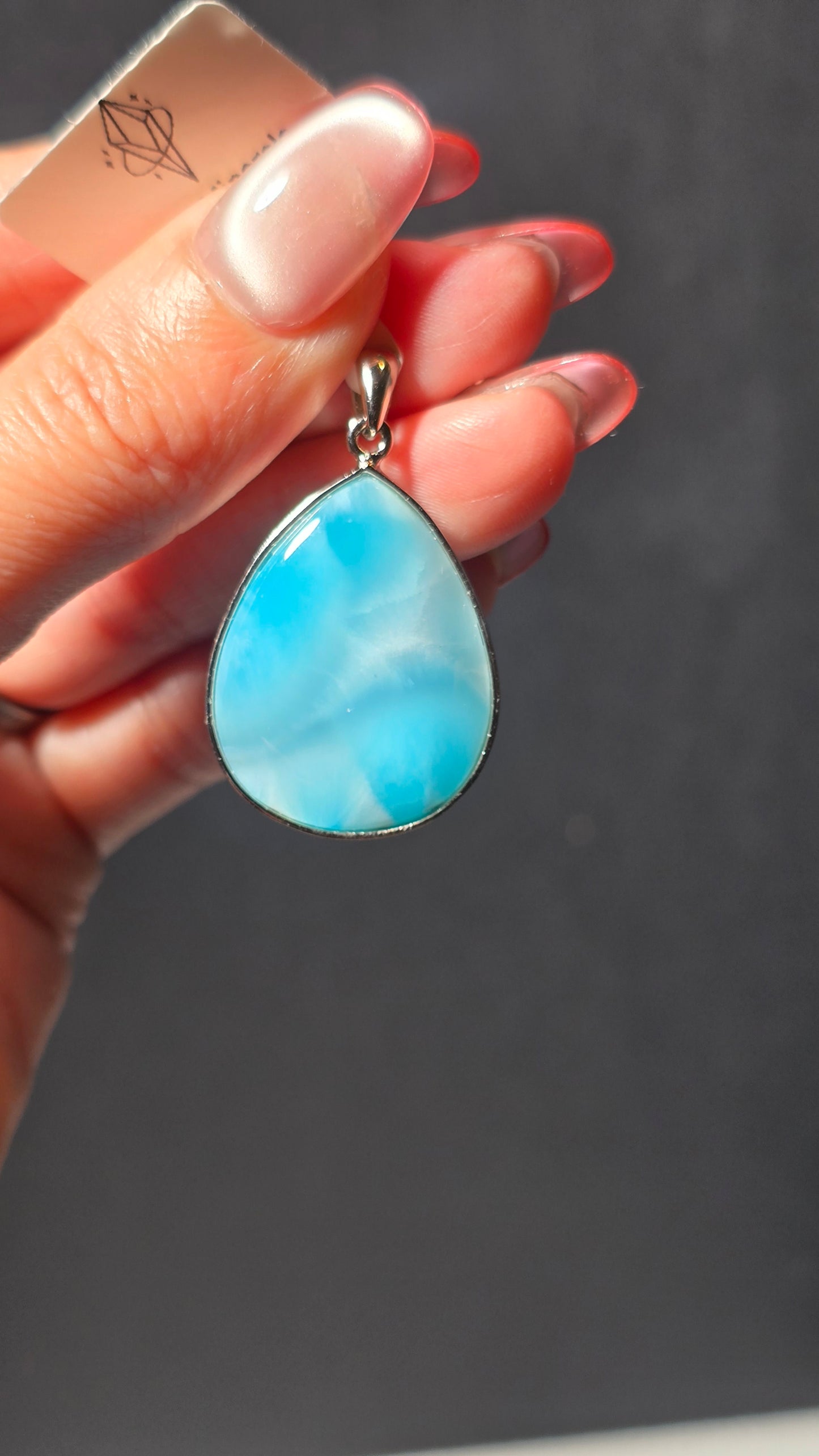 HQ Larimar Pendant from the Dominican republic