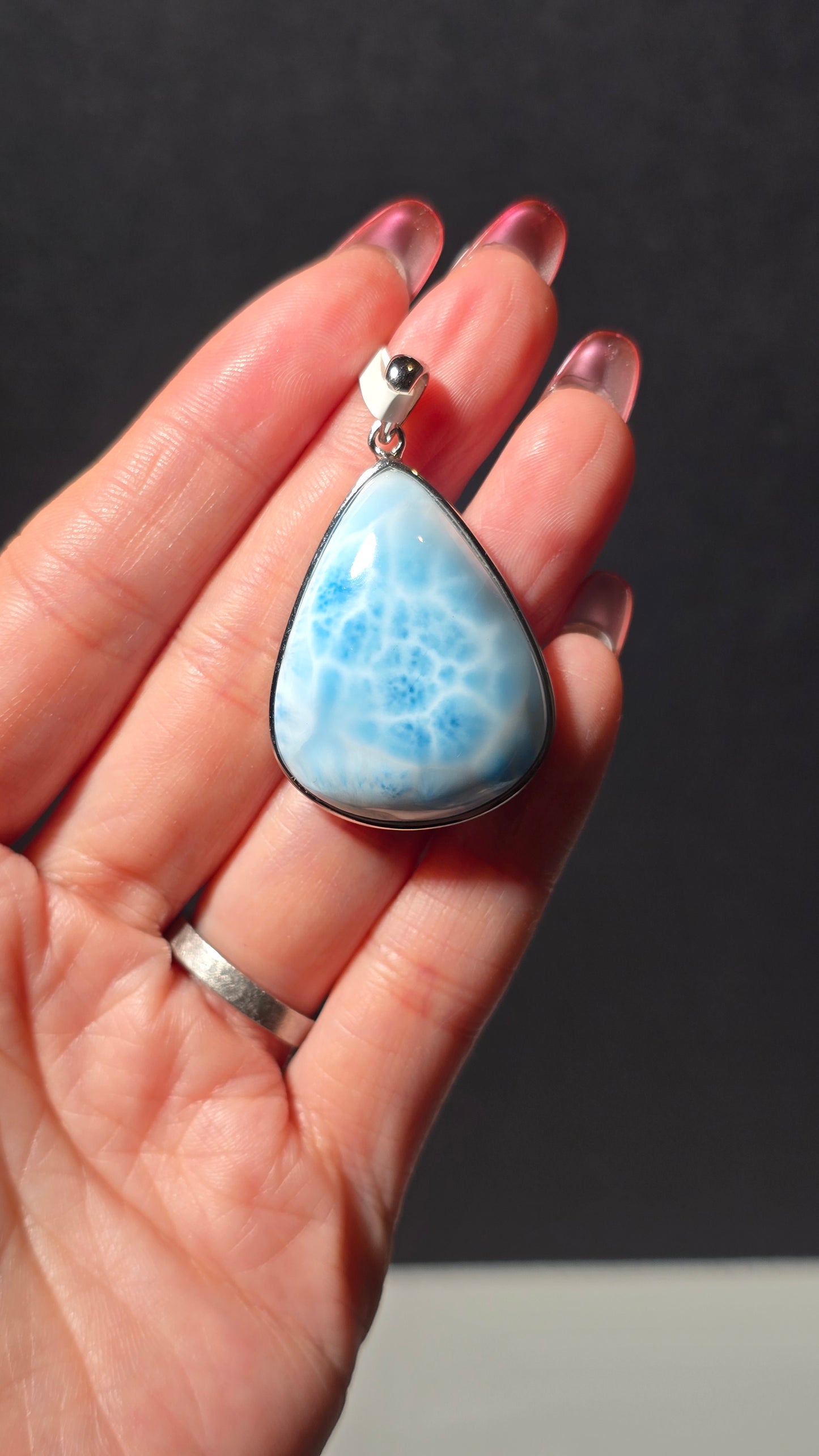 Larimar Pendant from the Dominican republic