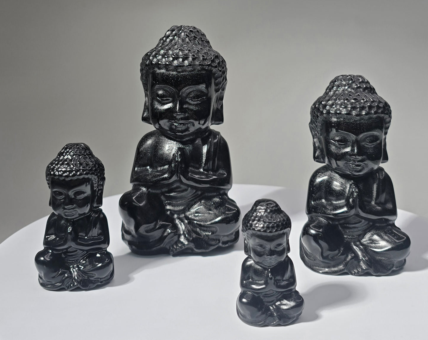 Black Obsidian Buddha
