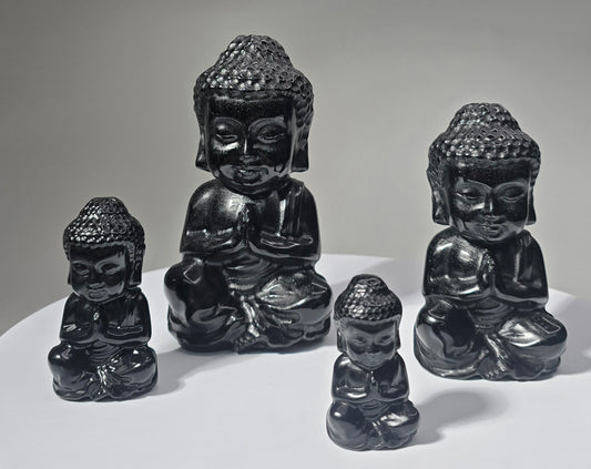 Black Obsidian Buddha