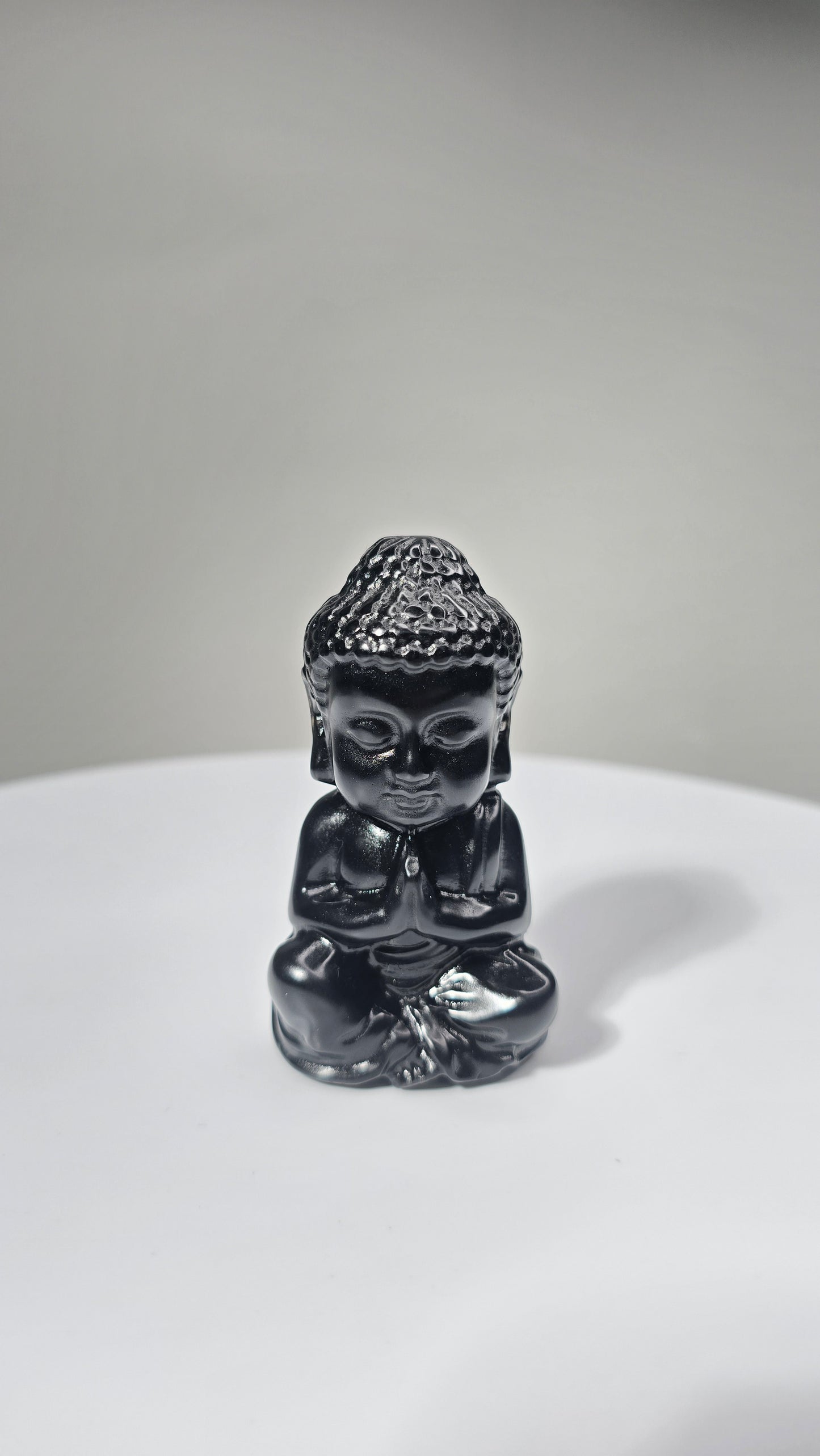 Black Obsidian Buddha