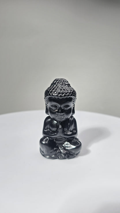 Black Obsidian Buddha