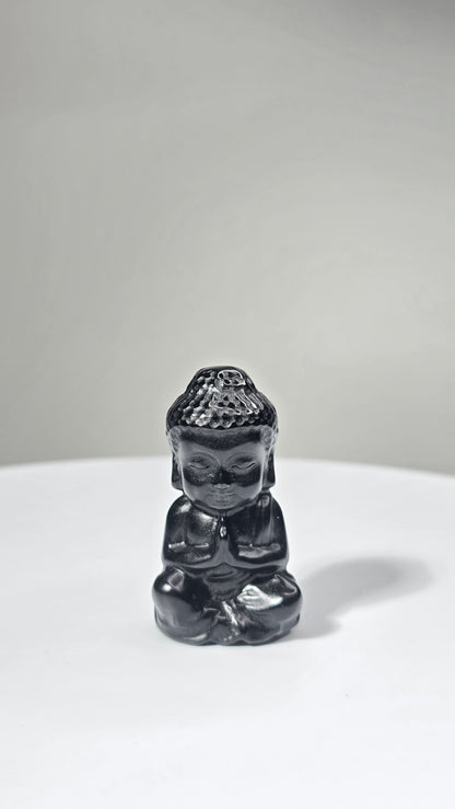 Black Obsidian Buddha