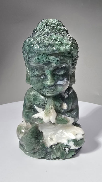 Moss Agate Buddha Style 2