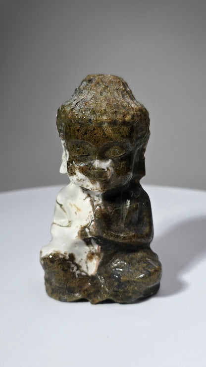 Moss Agate Buddha Style 2