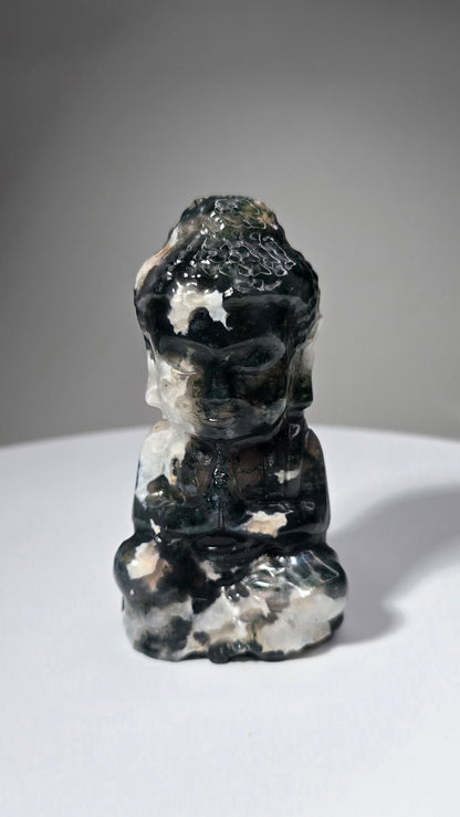 Moss Agate Buddha Style 2