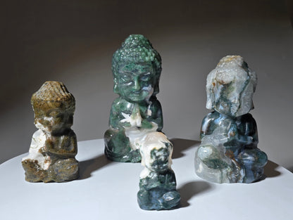 Moss Agate Buddha Style 2