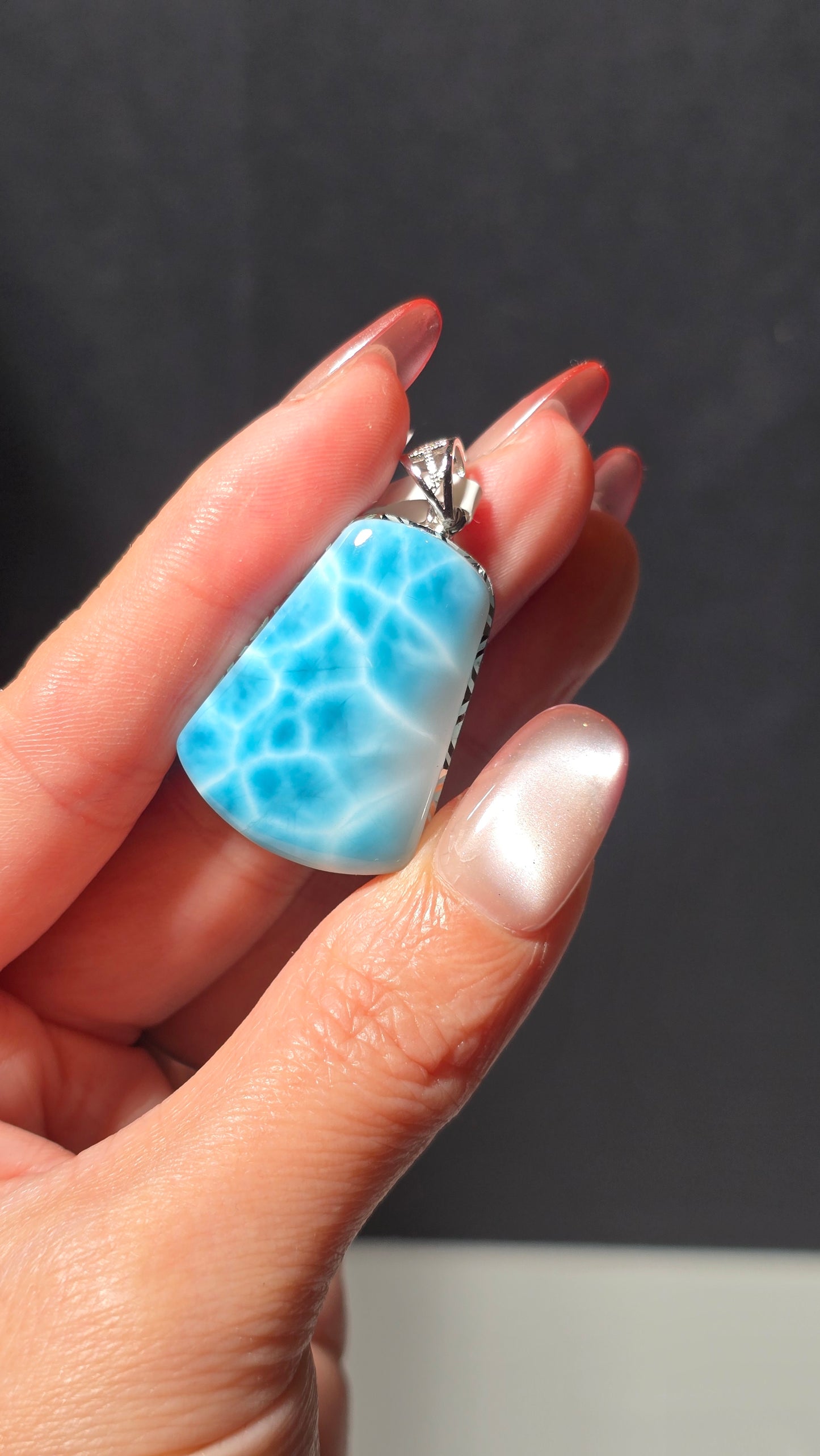 HQ Larimar Pendant from the Dominican republic