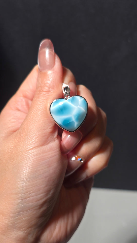 HQ Larimar Pendant from the Dominican republic