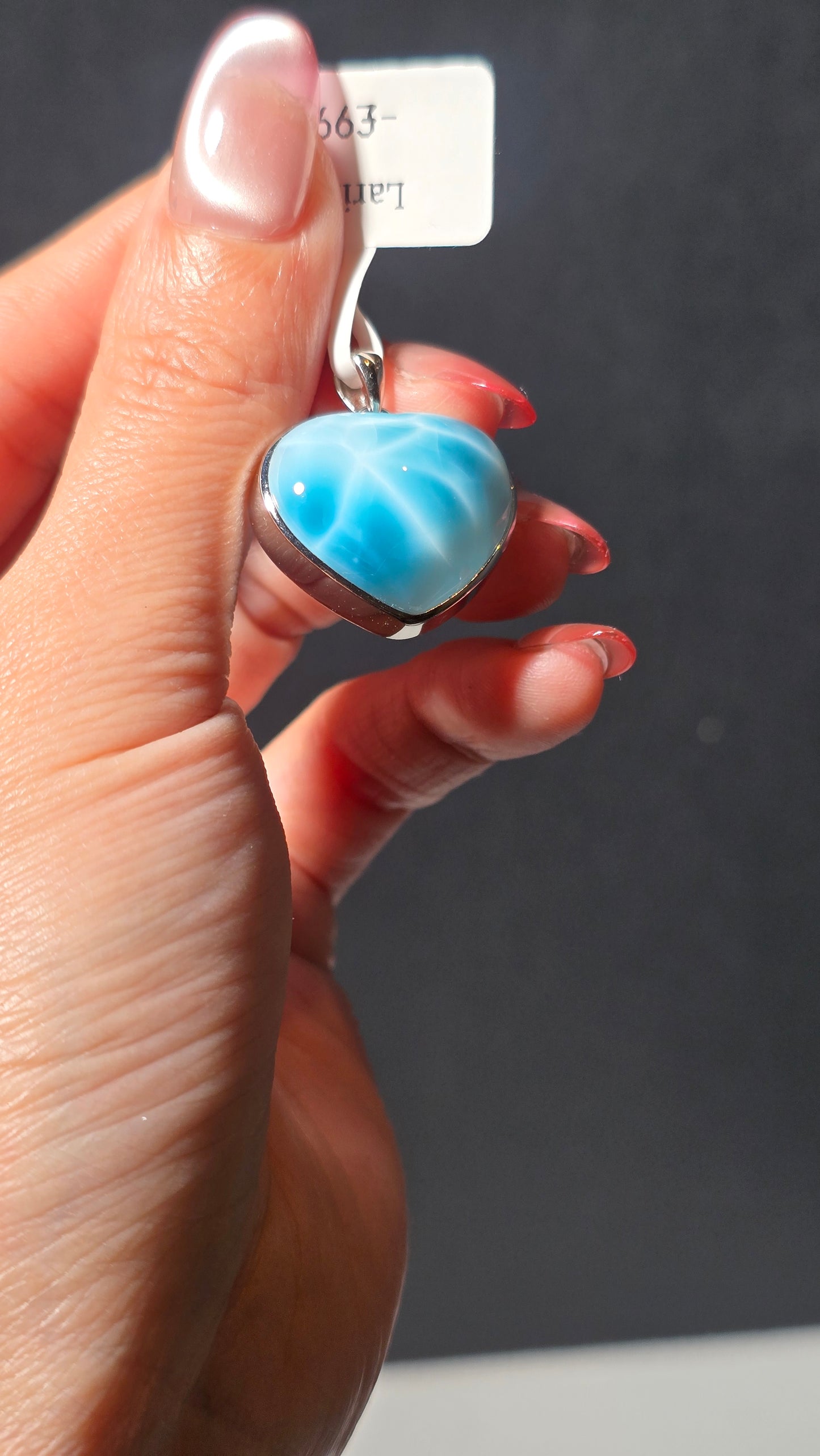 HQ Larimar Pendant from the Dominican republic
