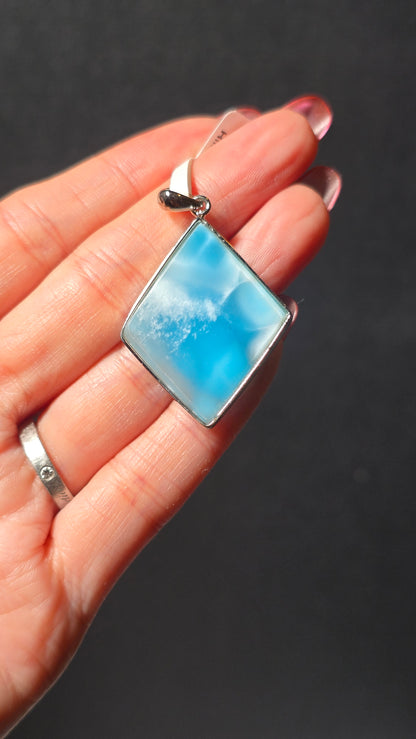 HQ Larimar Pendant from the Dominican republic