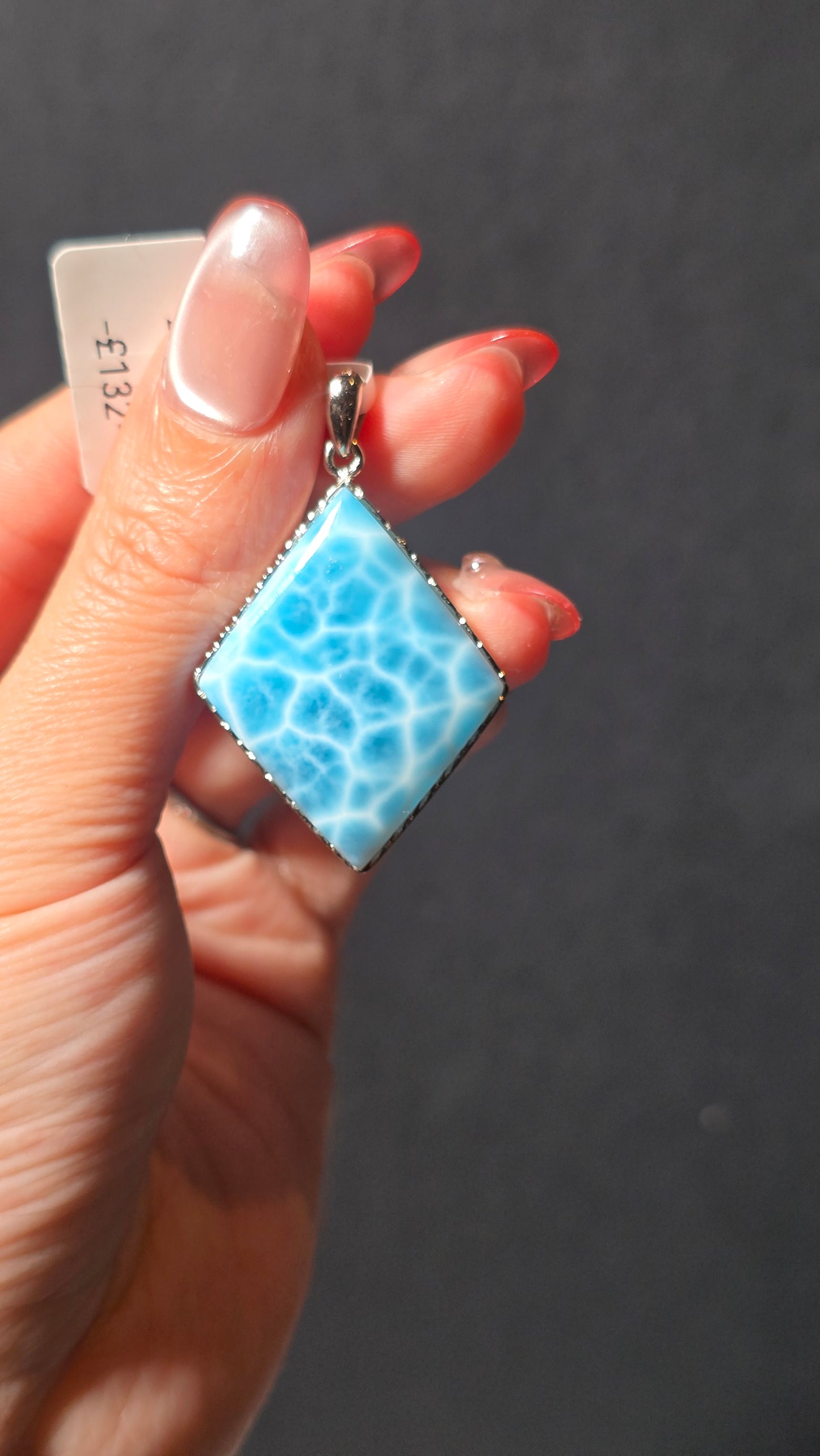 HQ Larimar Pendant from the Dominican republic