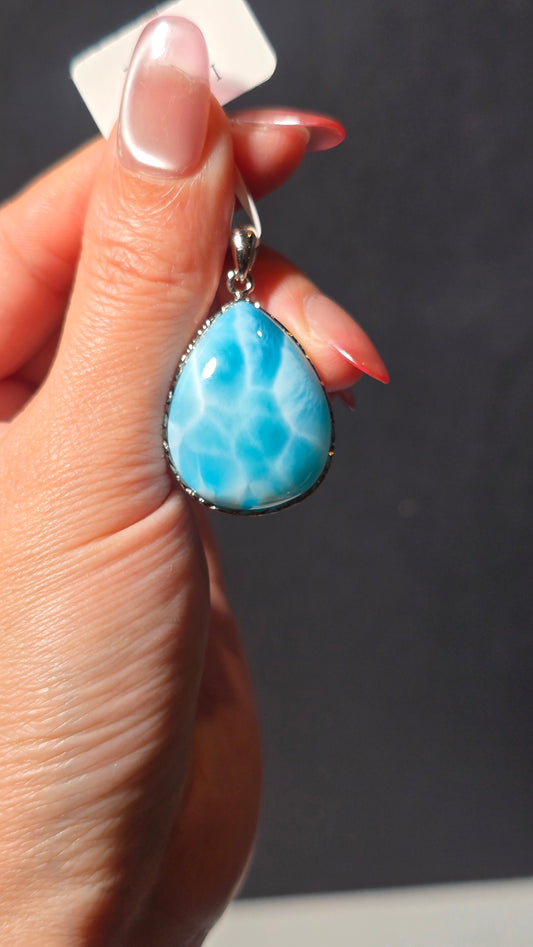 HQ Larimar Pendant from the Dominican republic