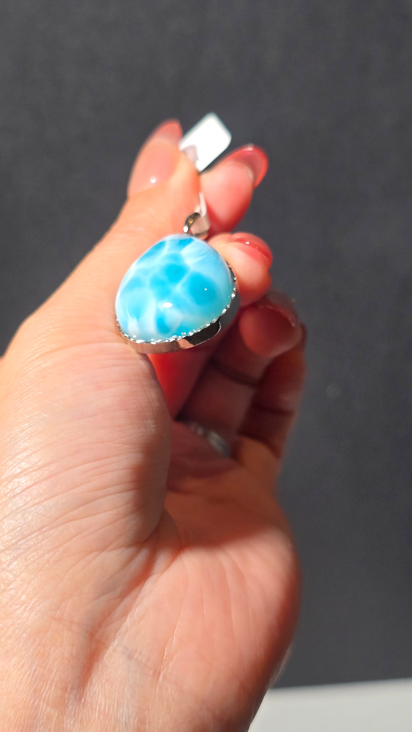 HQ Larimar Pendant from the Dominican republic