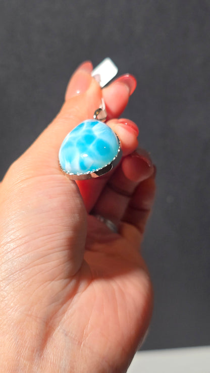 HQ Larimar Pendant from the Dominican republic