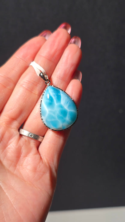 HQ Larimar Pendant from the Dominican republic