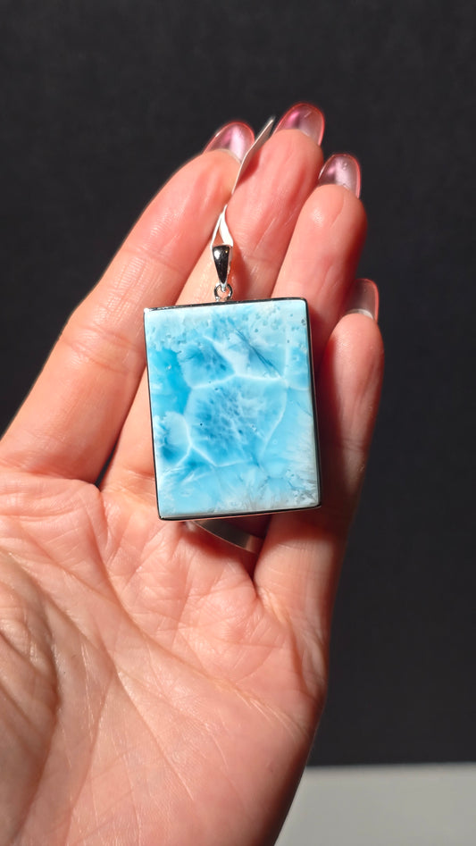 HQ Larimar Pendant from the Dominican republic