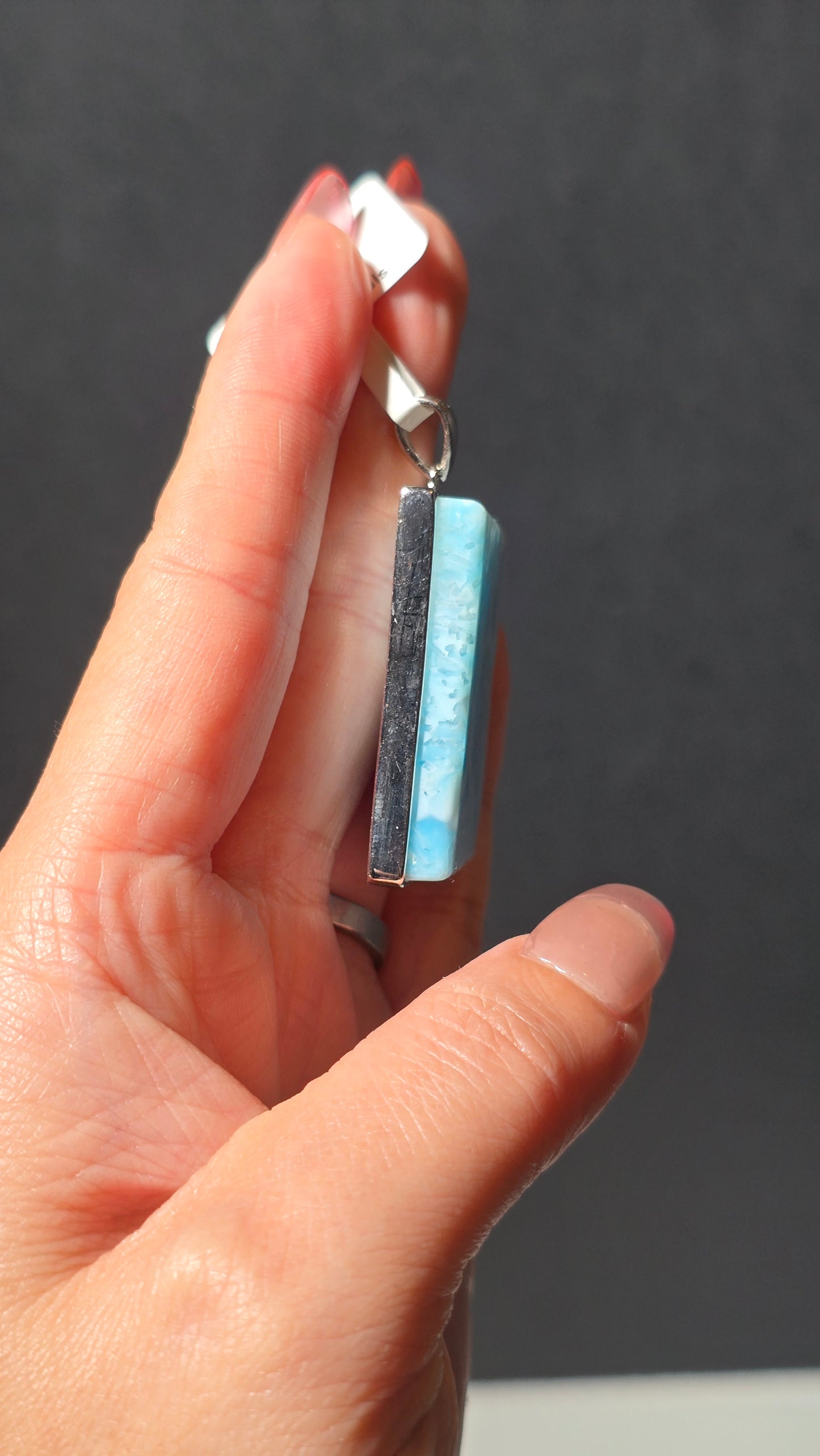 HQ Larimar Pendant from the Dominican republic