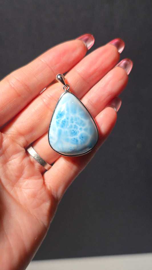Larimar Pendant from the Dominican republic
