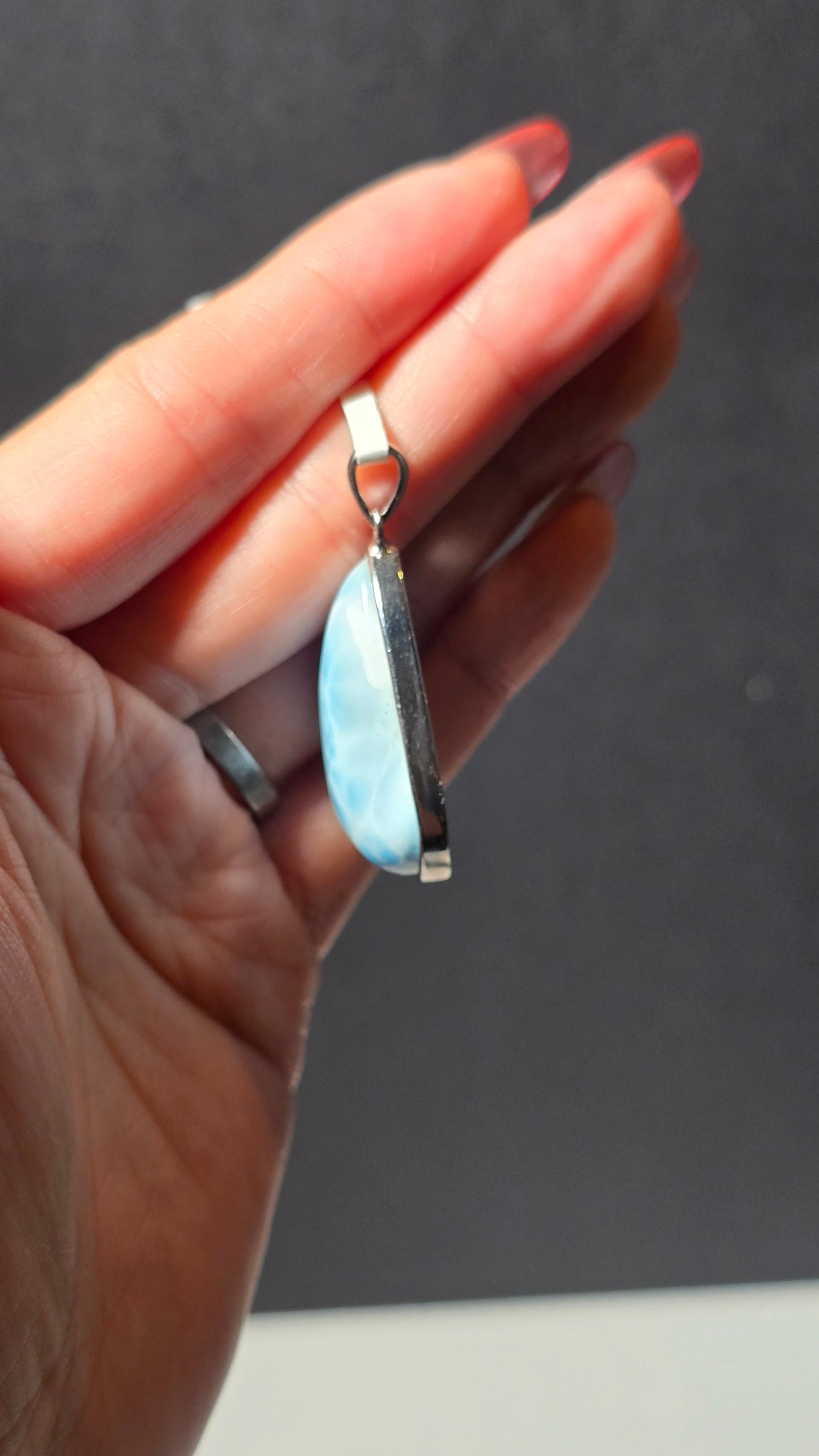 Larimar Pendant from the Dominican republic