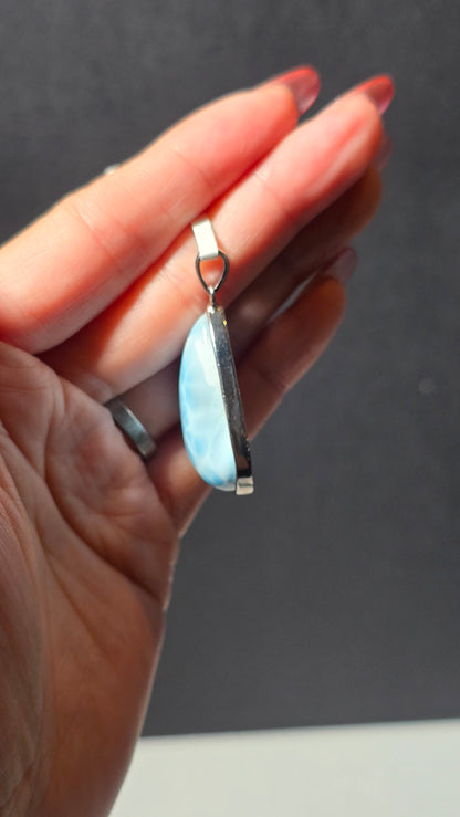 Larimar Pendant from the Dominican republic