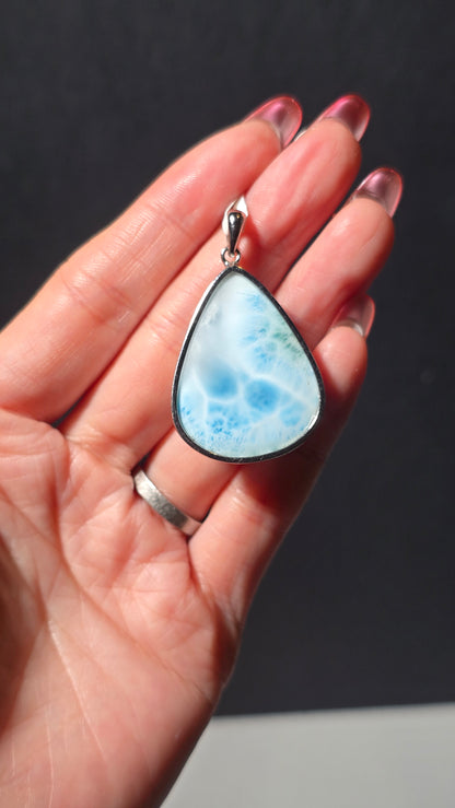 Larimar Pendant from the Dominican republic