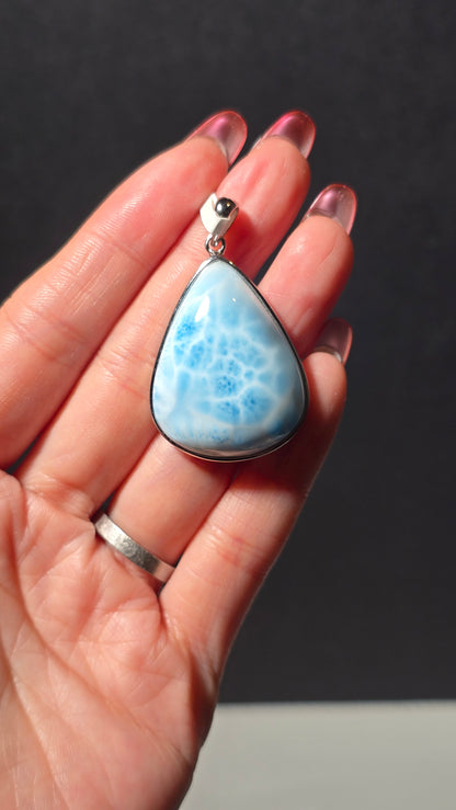 Larimar Pendant from the Dominican republic