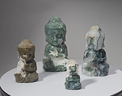 Moss Agate Buddha Style 2
