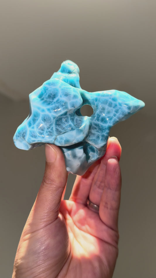 High quality Larimar freeform from the Dominican republic