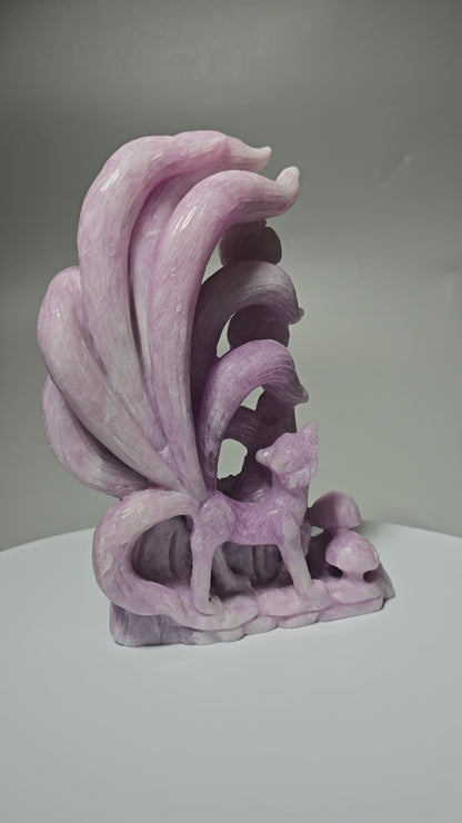 Kunzite Nine Tail Fox (Kitsune)